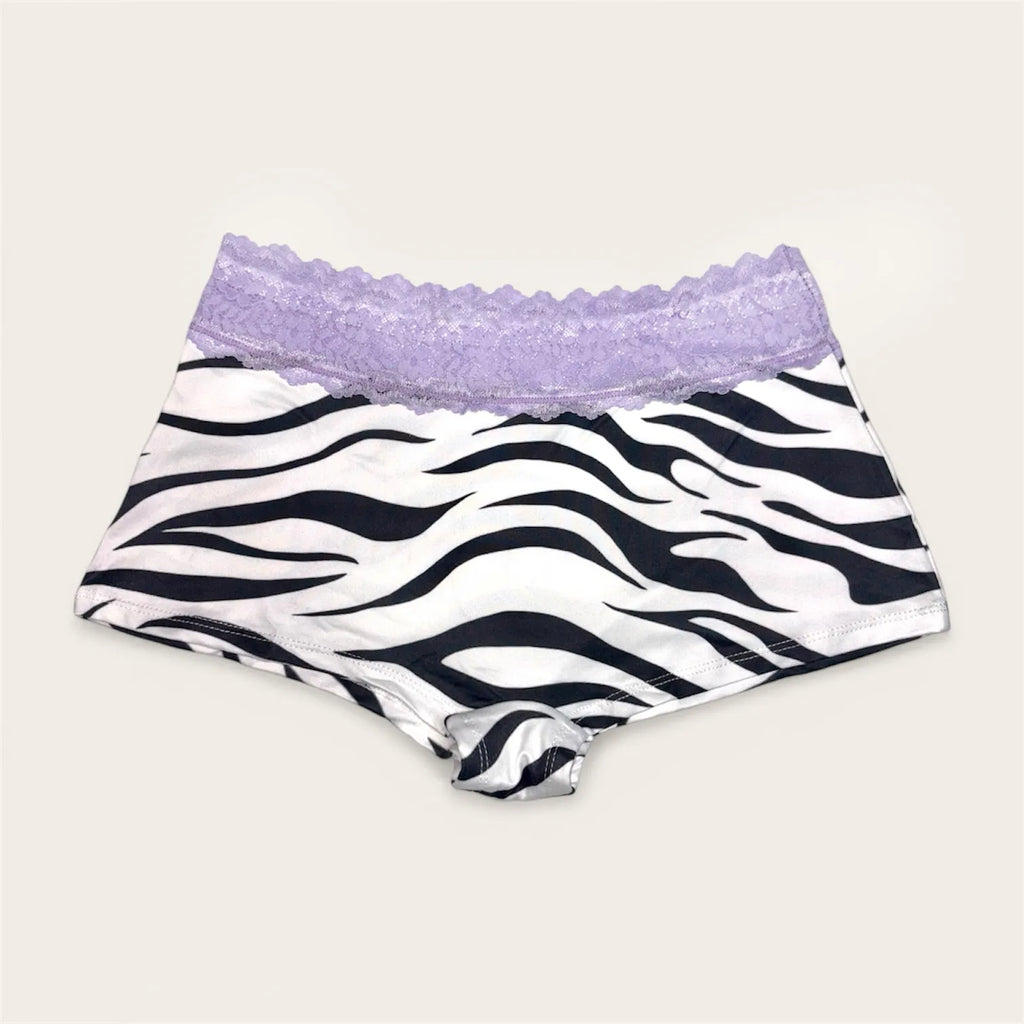Bambi Lace Boyshort | Zebra