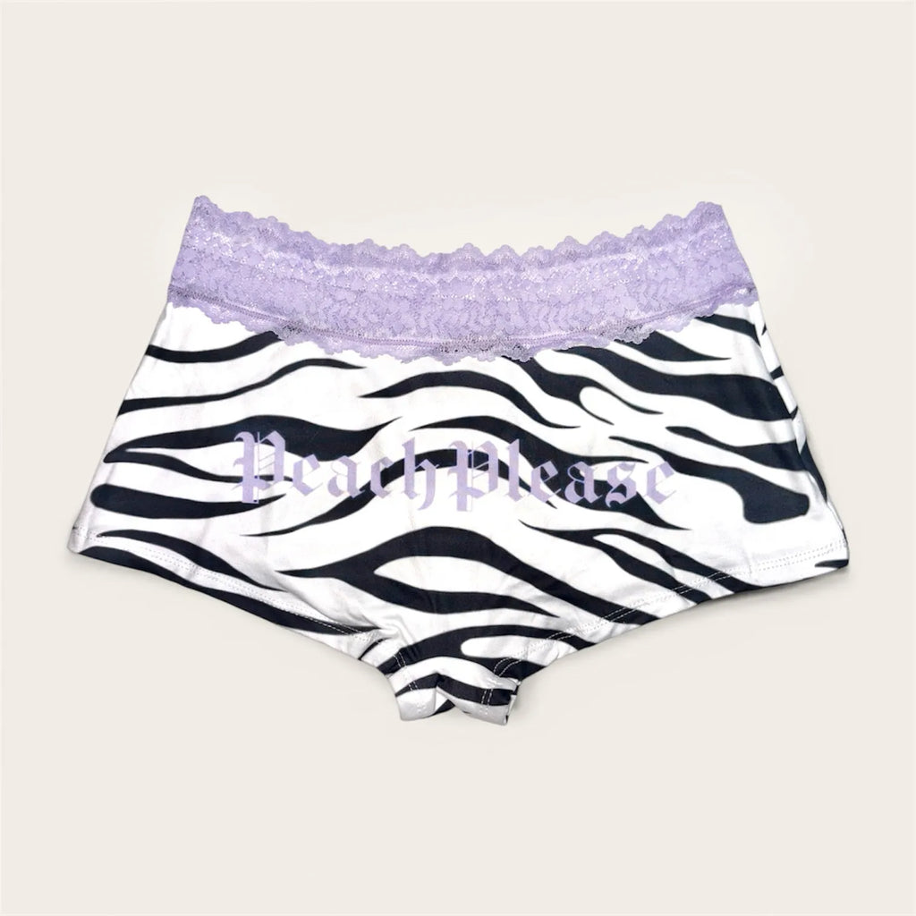 Bambi Lace Boyshort | Zebra