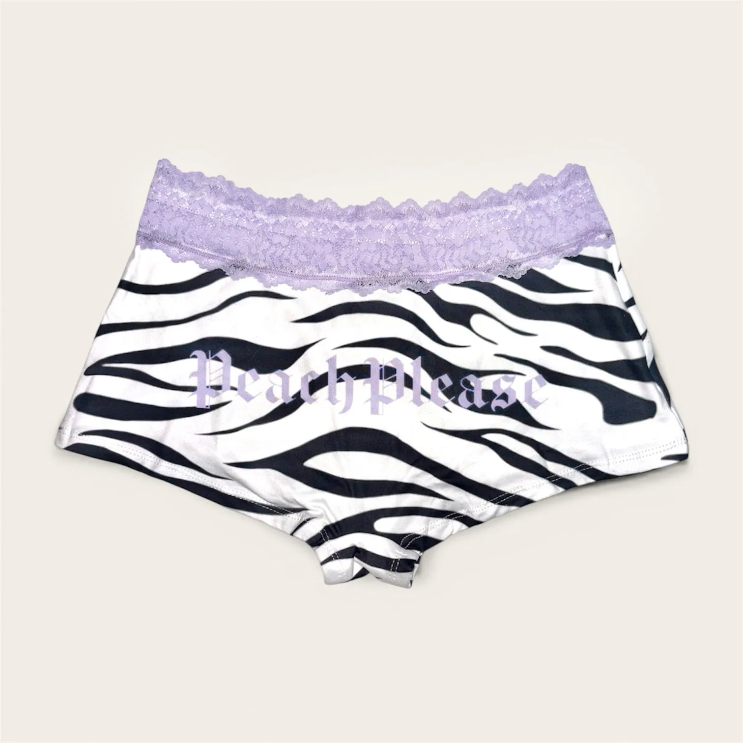 Bambi Lace Boyshort | Zebra