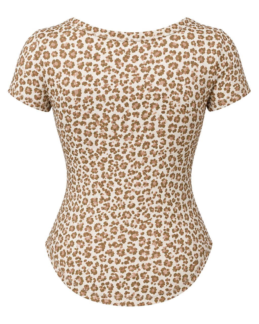 Waist Snatching Padded Tee ☆ Butter Leopard