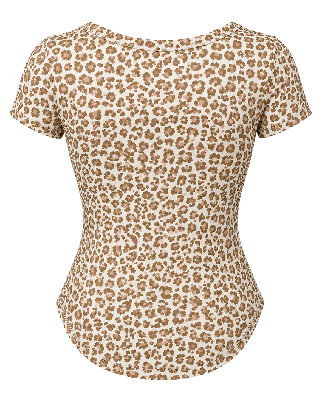Waist Snatching Padded Tee ☆ Butter Leopard
