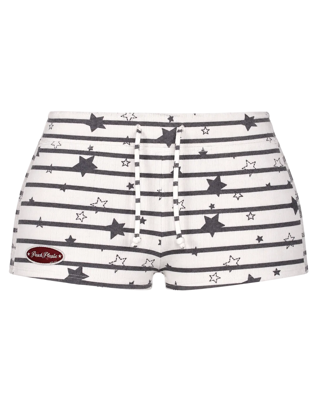 Cozy Baddie Mini Shorts ☆ Stripe Star
