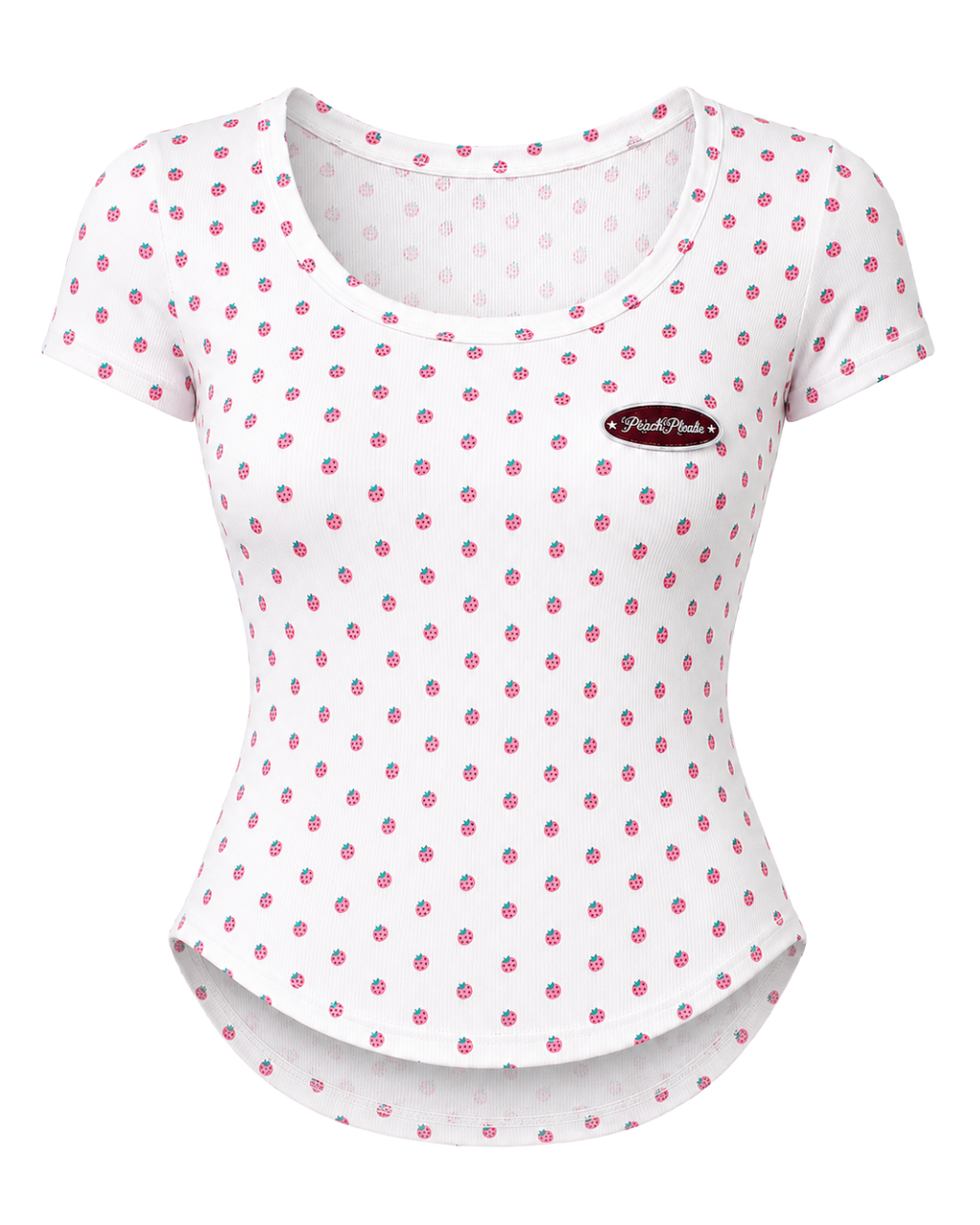 Waist Snatching Padded Tee ☆ Strawberry Milk