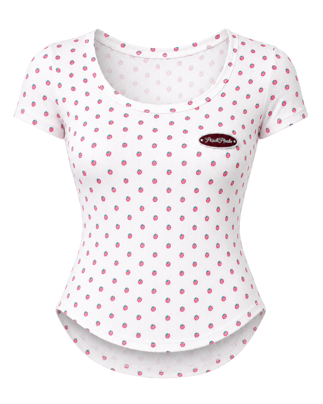 Waist Snatching Padded Tee ☆ Strawberry Milk