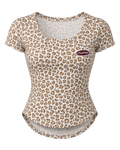 Waist Snatching Padded Tee ☆ Butter Leopard