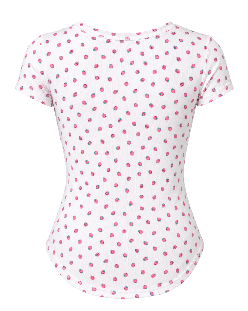 Waist Snatching Padded Tee ☆ Strawberry Milk
