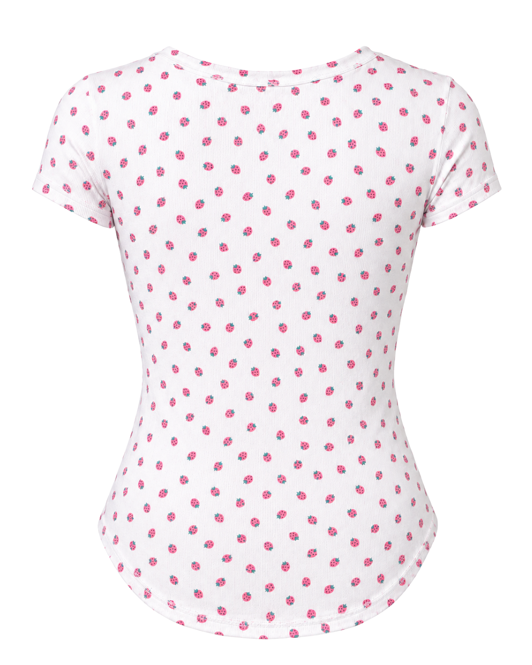 Waist Snatching Padded Tee ☆ Strawberry Milk