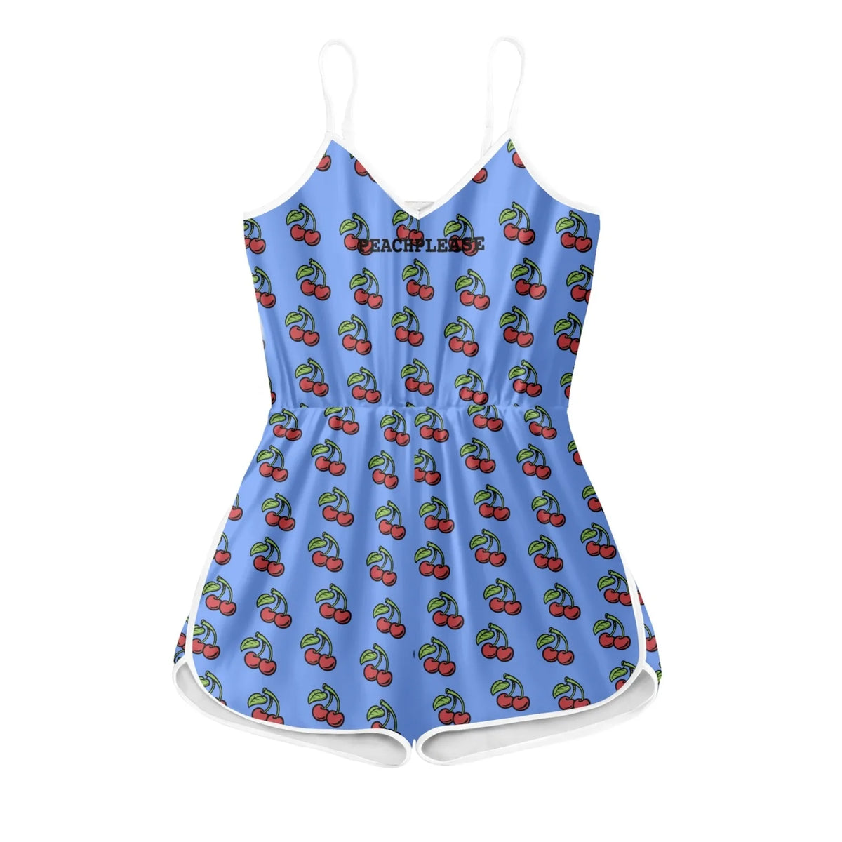 Baddie Booty Romper ☆ Blue Cherry