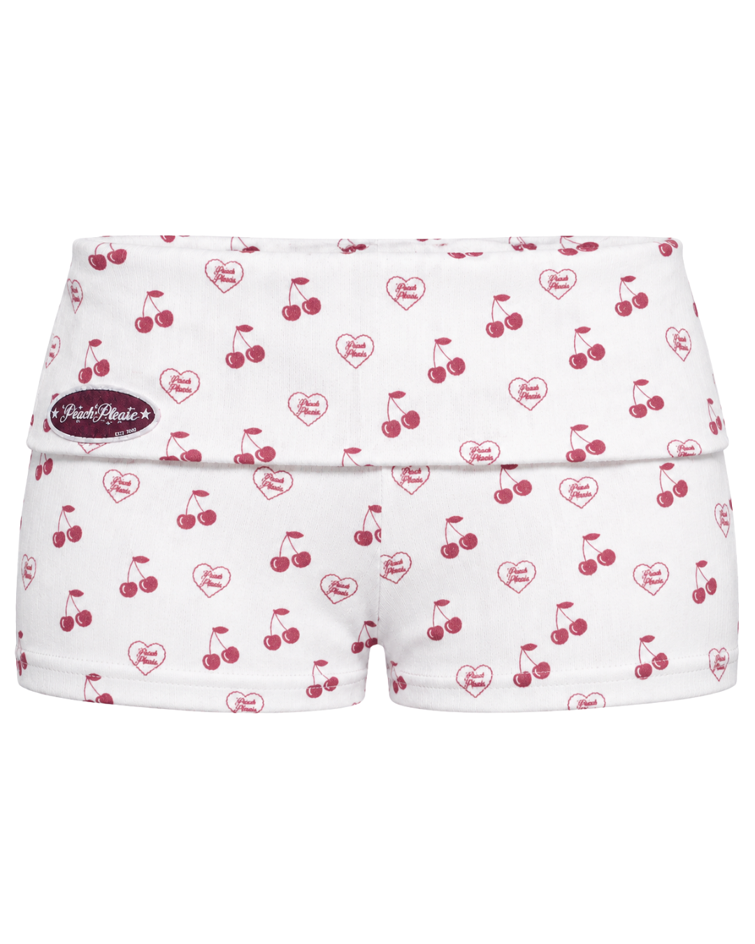 Cozy Baddie Foldover Mini Shorts ☆ Cherry Bomb