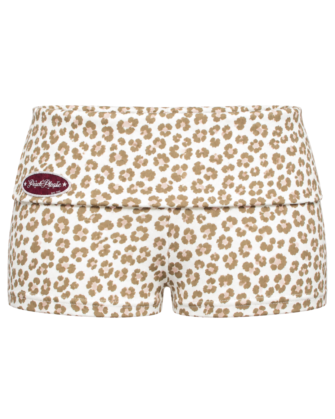 Cozy Baddie Foldover Mini Shorts ☆ Butter Leopard