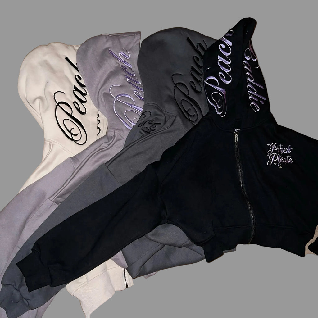 PeachBaddie Signature Jacket – Dark Gray