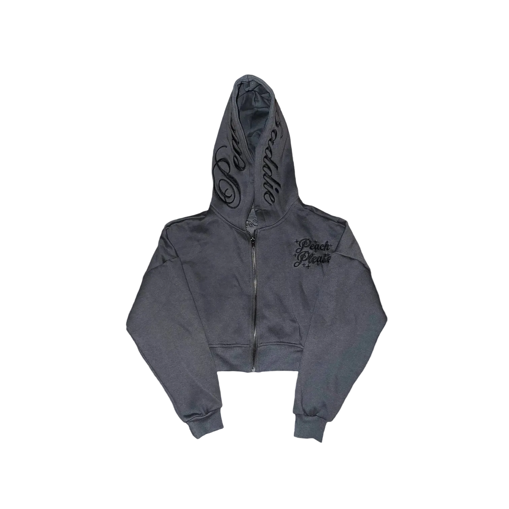 PeachBaddie Signature Jacket – Dark Gray