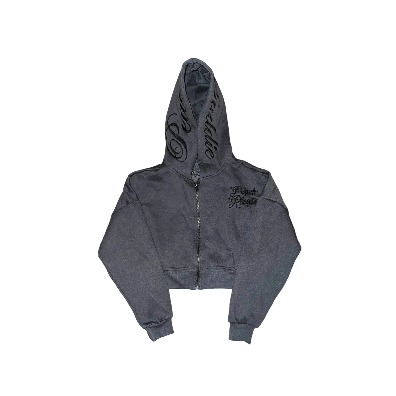 PeachBaddie Signature Jacket – Dark Gray