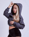PeachBaddie Signature Jacket – Dark Gray